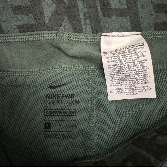 Nike Pro Hyperwarm Compression Tights Size Small - Picture 6 of 9
